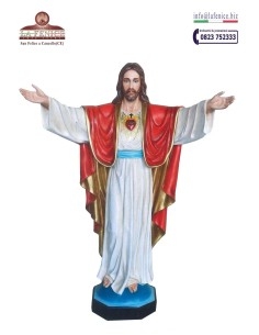 Sacro Cuore di Gesù braccia aperte  da cm.200 - SCR411.  -  SCR411
