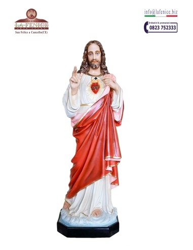 Sacro Cuore di Gesù  benedicente da cm.143 - SCR420-143.