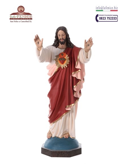 Sacred Heart of Jesus open arms cm.160 - SCR419-160.  -  SCR419-160