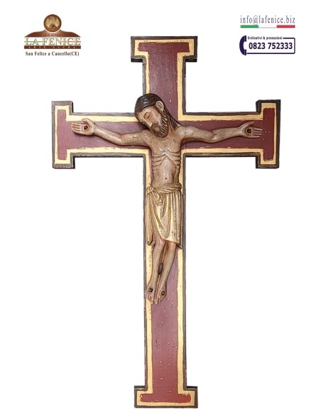 80 cm crucifix with draped dress - CFS333-R  -  CFS333-R