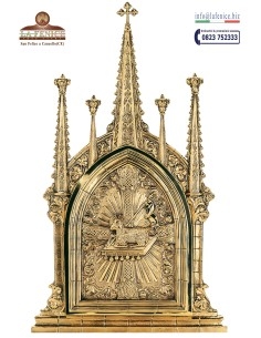 Tabernacolo Gotico in ottone - TAB4137  -  TAB333