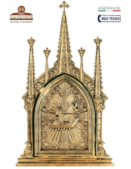 Tabernacolo Gotico in ottone - TAB4137  -  TAB333