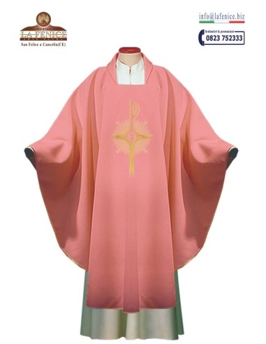 Embroidered chasuble rosacea - CAS777R.  -  CAS777R