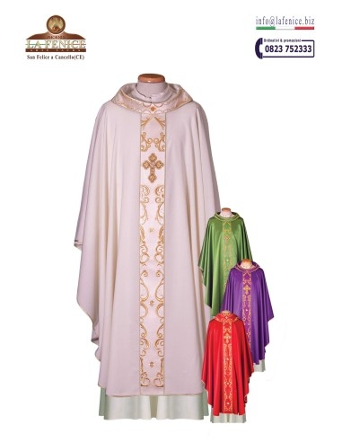 Chasuble with embroidered stolon - CAS17774  -  CAS17774