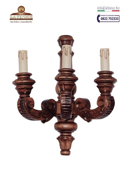 Three-light wooden wall light - AP3  -  AP3