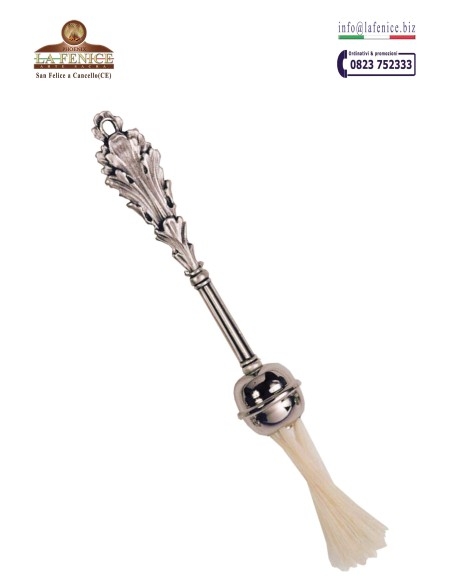 Aspersorio in ottone cesellato e "baffi" - ASP703  -  ASP703B
