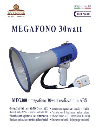 Megafono da 30 watt - MEG300  -  MEG300