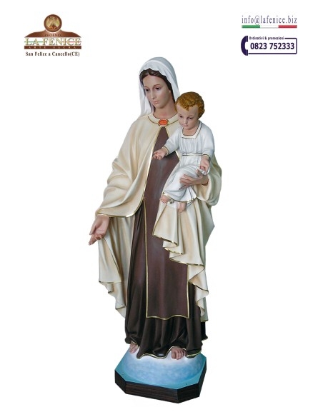 Madonna del Carmine con Bambino da cm.175 - CRM218S  -  CRM218S-175