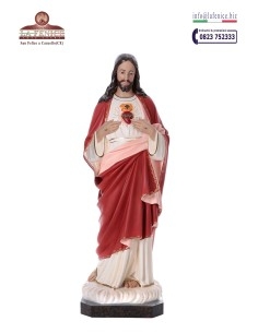 Sacro Cuore di Gesù benedicente da cm.165 - SCR412-165.  -  SCR412-165