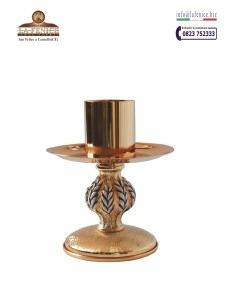 Two-tone brass table candlestick - CAN780  -  CAN780