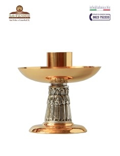Two-tone brass table candlestick - CAN664  -  CAN664