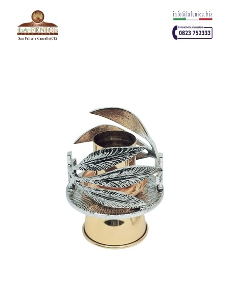 Candeliere da mensa in ottone bicolore - CAN3457  -  CAN3457