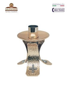 Two-tone brass table candlestick - CAN3420  -  CAN3457