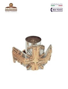 Candeliere da mensa in ottone bicolore - CAN3338  -  CAN3338
