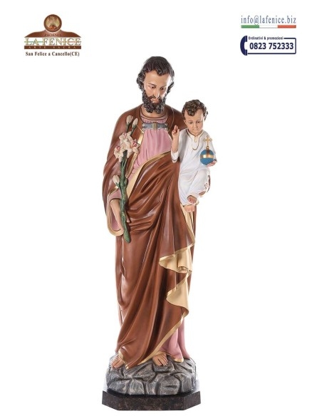 San Giuseppe con Bambino da cm.160 - GIP143  -  GIP143-160 San Giuseppe con Bambino da cm.160 - GIP143  -  GIP143-160