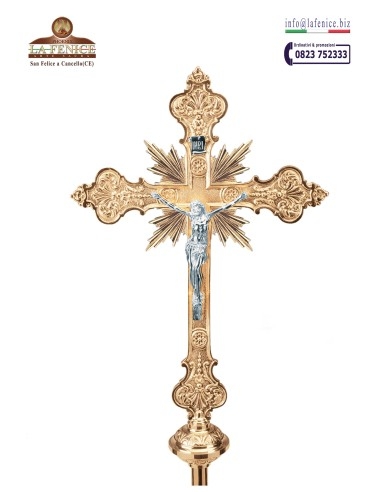 Processional cross, with rod and base - CRO3188  -  CRO3188