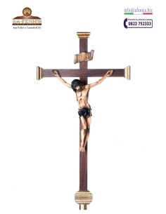 Croce astile in legno, completa di asta - CRO956-AS  -  CRO956-AS