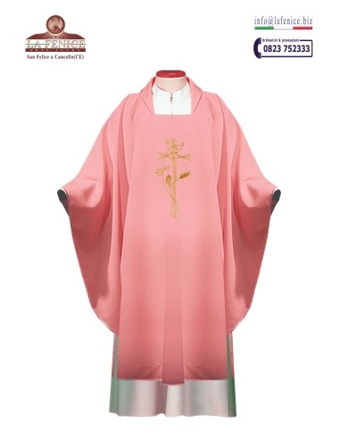 Embroidered chasuble rosacea - CAS577R.  -  CAS577R