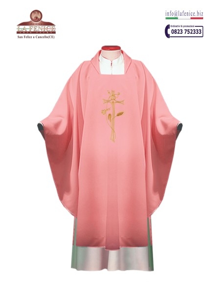 Embroidered chasuble rosacea - CAS577R.  -  CAS577R