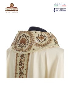 Chasuble avec étole large brodée à la main - CAS113 2