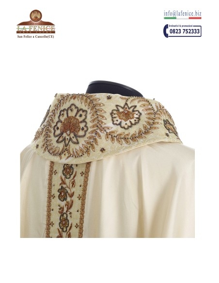 Casulla con estolón bordado a mano - CAS113