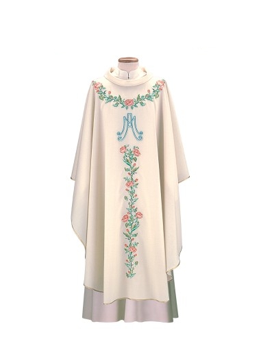 Embroidered Marian Chasuble - CAS99524.