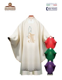 Chasuble mariale brodée - CAS21600