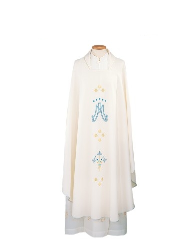 Embroidered Marian Chasuble - CAS459