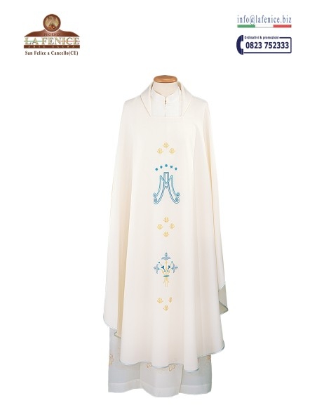 Embroidered Marian Chasuble - CAS459