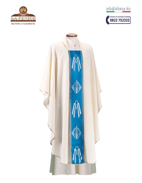 Marian chasuble with stolon - CAS116