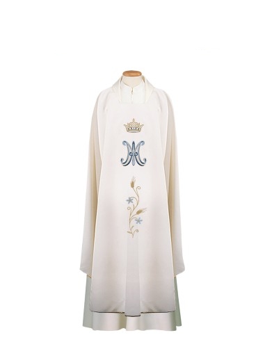 Chasuble mariale brodée - CAS4126-ORO