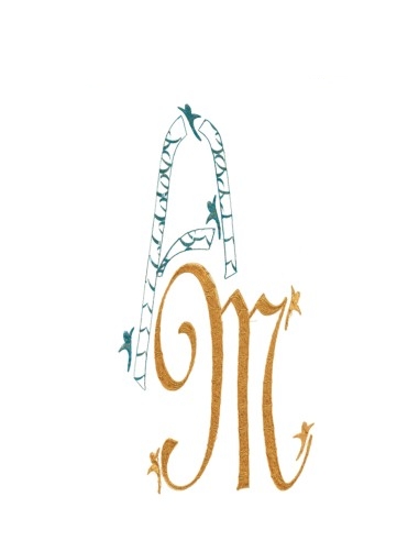 Chasuble mariale brodée - CAS21600-ORO