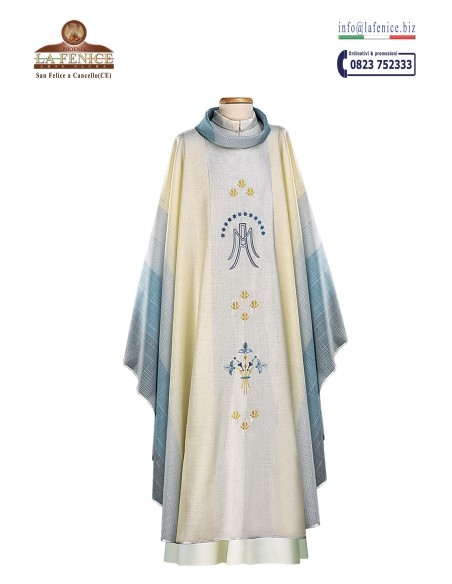 Casula mariana monastica benedettina ricamata - CAS05459
