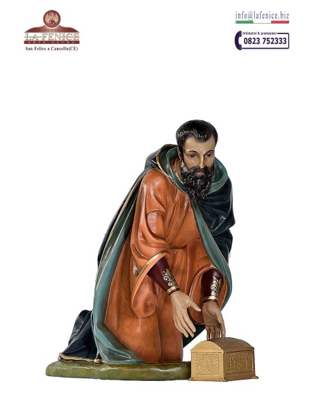 Wise King kneeling for nativity scene 100 cm - PRS100 Gaspare
