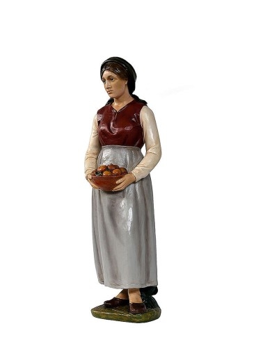 Donna con frutta per natività da cm.100 -...