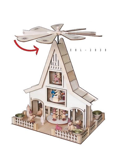 PROMO 8 Gruppi natività in legno assortiti -...