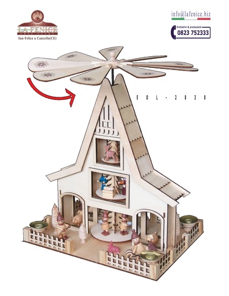 PROMO 8 Gruppi natività in legno assortiti - PRS8WOOD