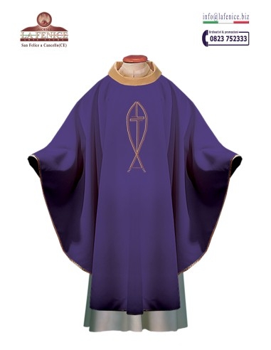 CAS21688-ORO - Embroidered Chasuble.  -  CAS21688-ORO