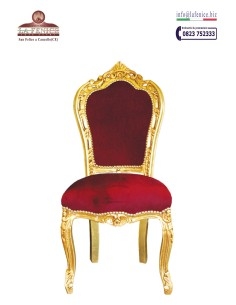 Presidential wooden armchair with gold leaf - POL031