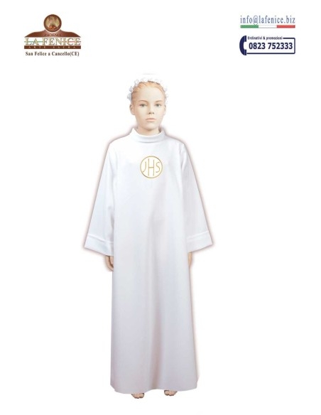 Abito di Prima Comunione UNISEX con ricamo OSTIA- 406-ROS