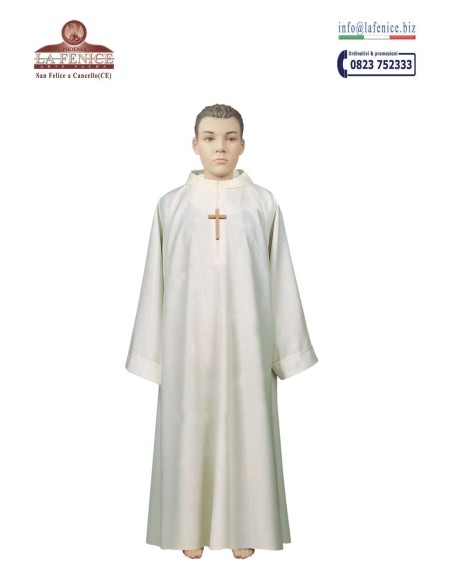 UNISEX First Communion dress in ivory color - 1717