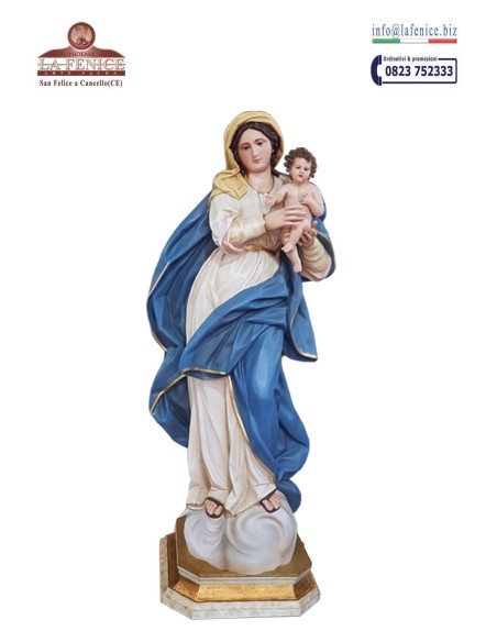 Virgen Milagrosa con el Niño 140 cm - LINEA ORO - MIR276