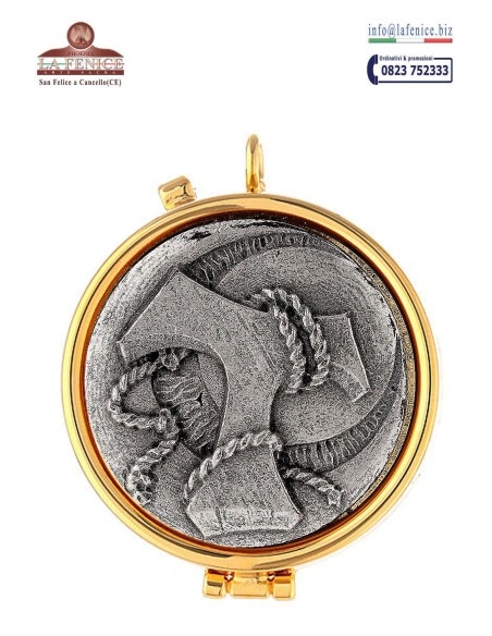 Pyx in gold-plated brass, diameter 5.4 cm - TEC1929