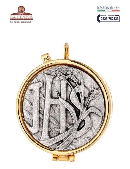 Teca per particole con "JHS", diametro cm.5,4 - TEC1926