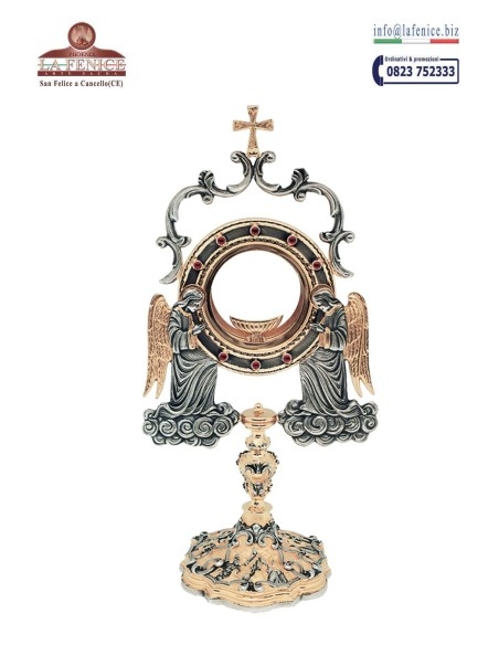Ostensorio con Angeli, altezza cm.37 - OST3190