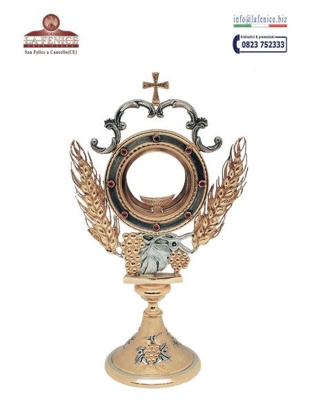 Custodia con "Epigas y uva", cm.40 de alto - OST3579