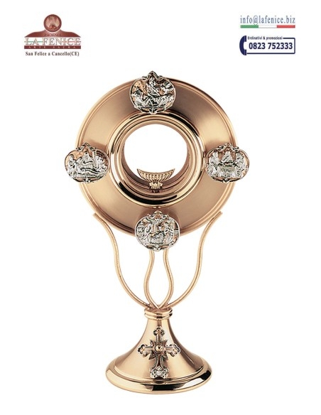 Ostensorio con "Scene della Vita di Gesù", altezza cm.39 - OST3958