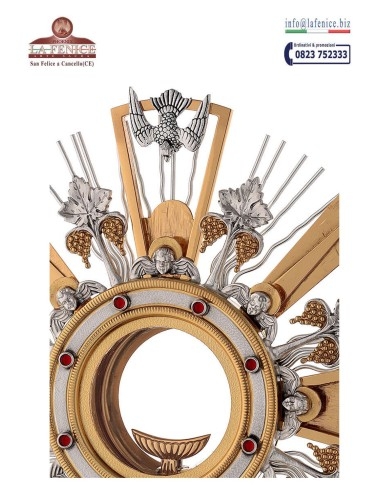 Ostensoir eucharistique avec Christ - OST231