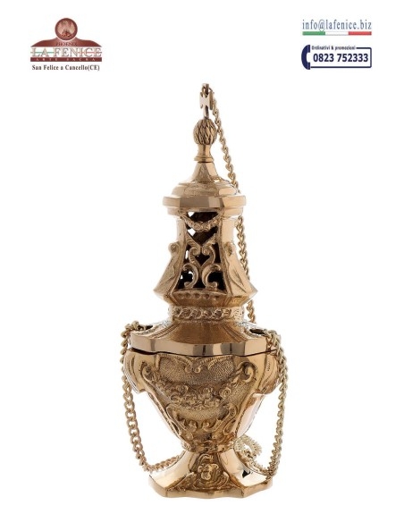 Golden thurible and boat - TRB390