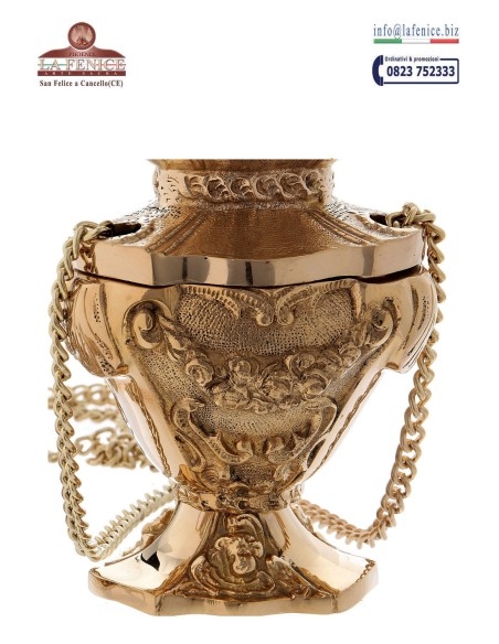 Golden thurible and boat - TRB390